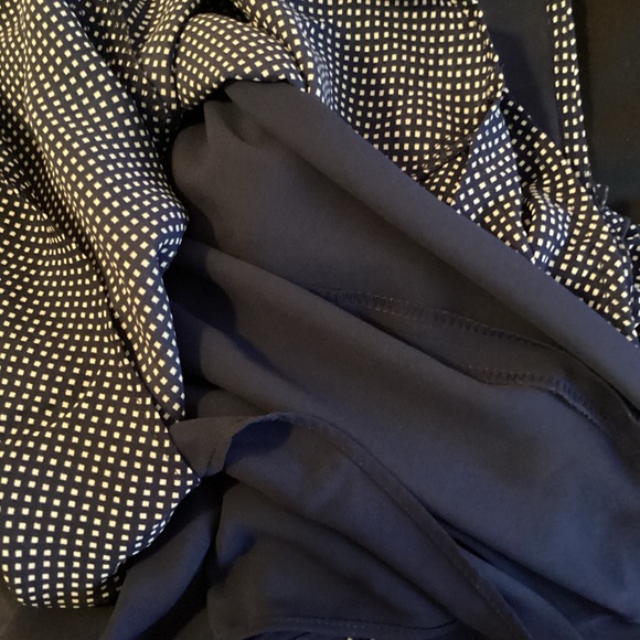 New Covington Lined Chiffon Sleeveless Ruffled Blouse Size Small - Picture 9 of 9